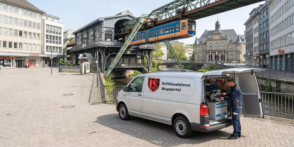 Schlüsseldienst Wuppertal Barmen – Techniker bei der Türöffnung